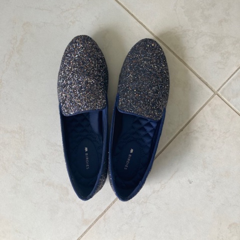 Birdie's Starling Galaxy Glitter Loafers - Picture 2 of 7